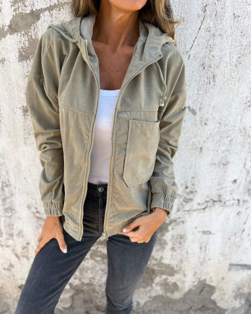 Ella™ | Chaqueta Elegante de Terciopelo Canelado