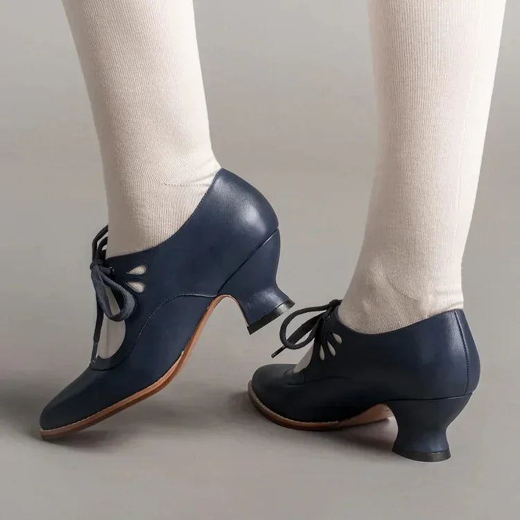 Lilly™ | Elegantes Tacones de Cuero Vintage
