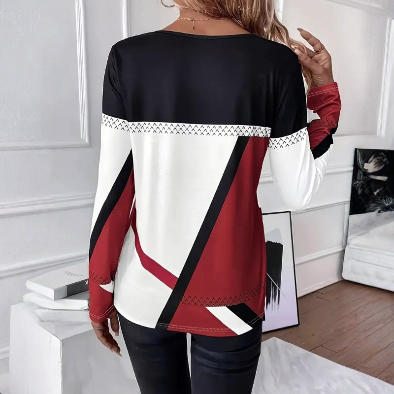 Lana™ | Camiseta Casual de Algodón a Rayas de Colores