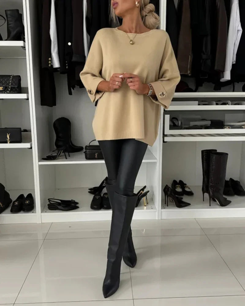 Nessa™ | Suéter Chic con Botones