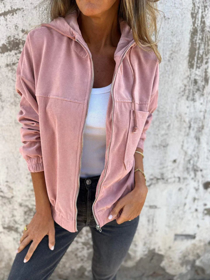 Andria™ | Chaqueta Casual de Terciopelo Acordonado