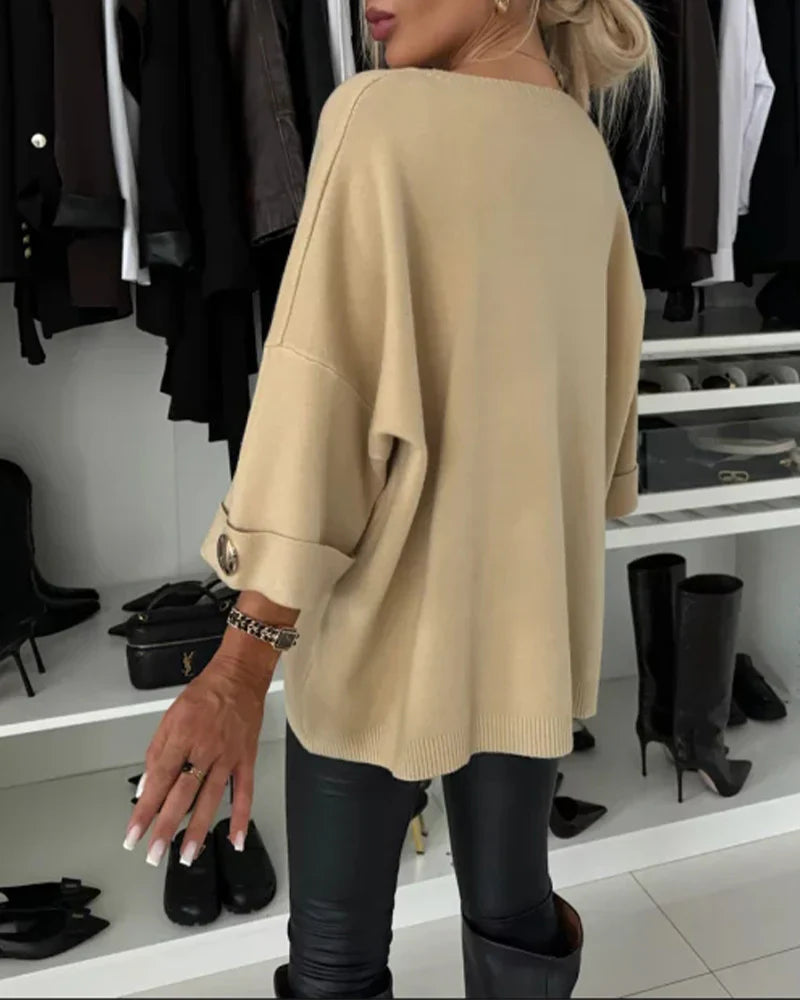Nessa™ | Suéter Chic con Botones