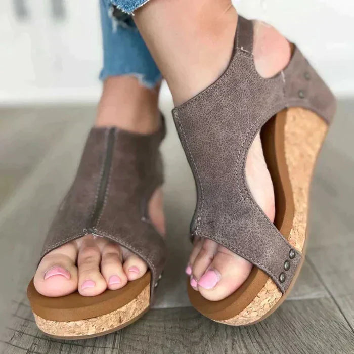 Astrid™ | Sandalias de tacón cuña elegantes y cómodas