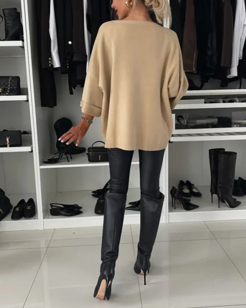 Nessa™ | Suéter Chic con Botones
