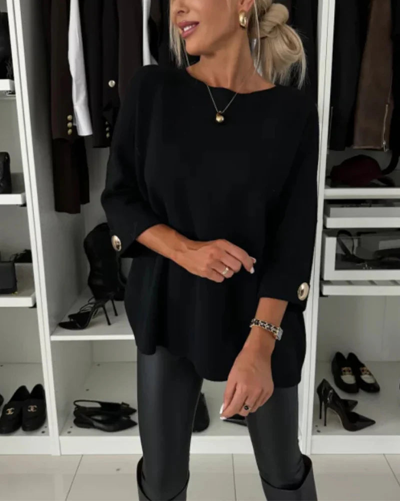 Nessa™ | Suéter Chic con Botones