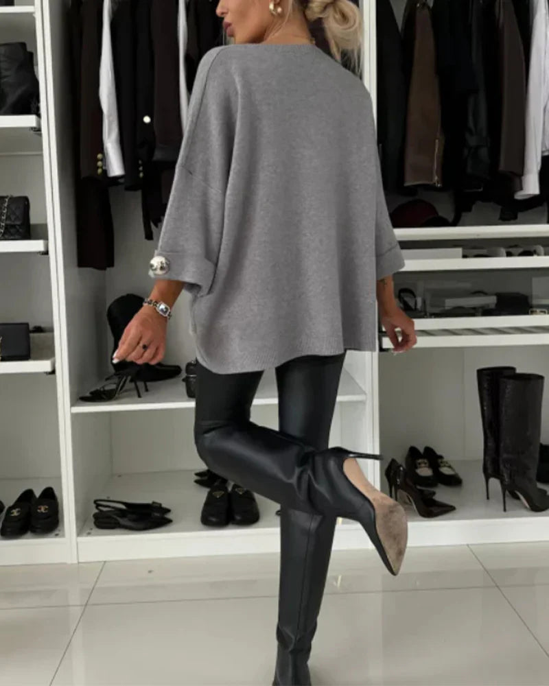 Nessa™ | Suéter Chic con Botones