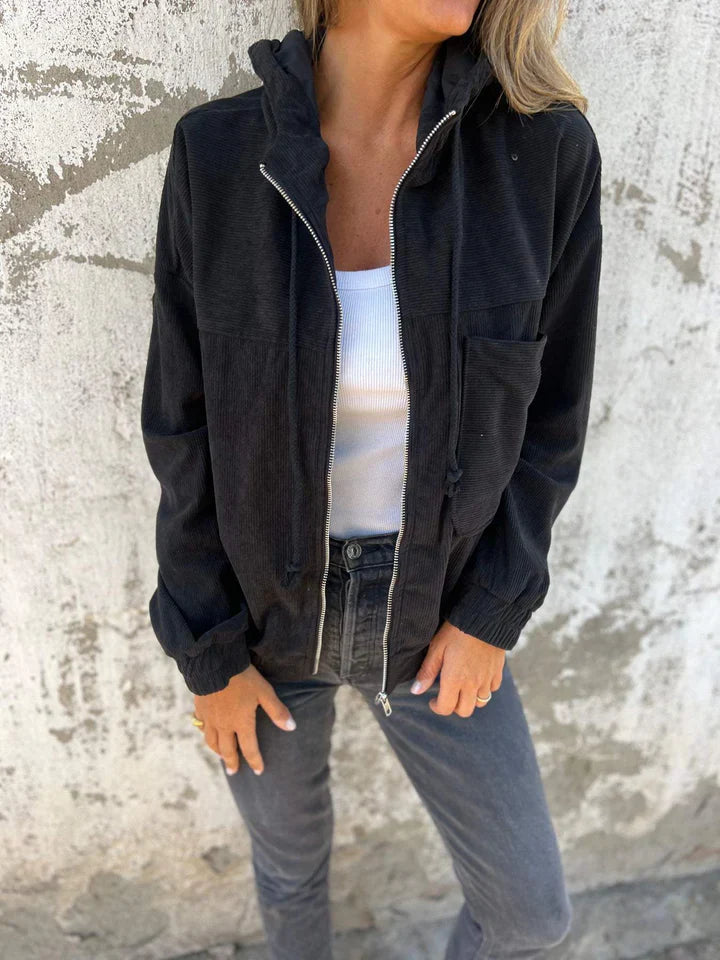 Andria™ | Chaqueta Casual de Terciopelo Acordonado