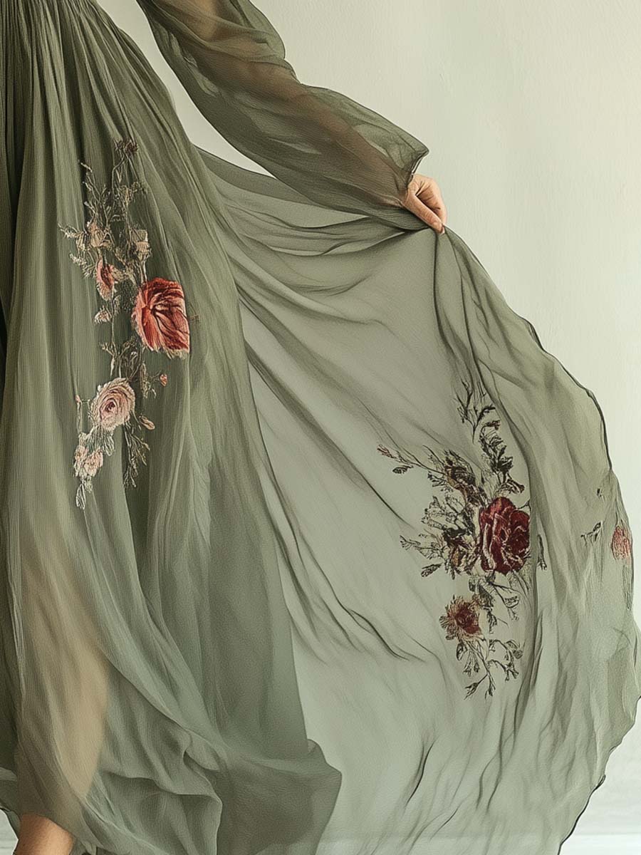 Esther™ | Vestido Maxi Elegante con Estampado Floral