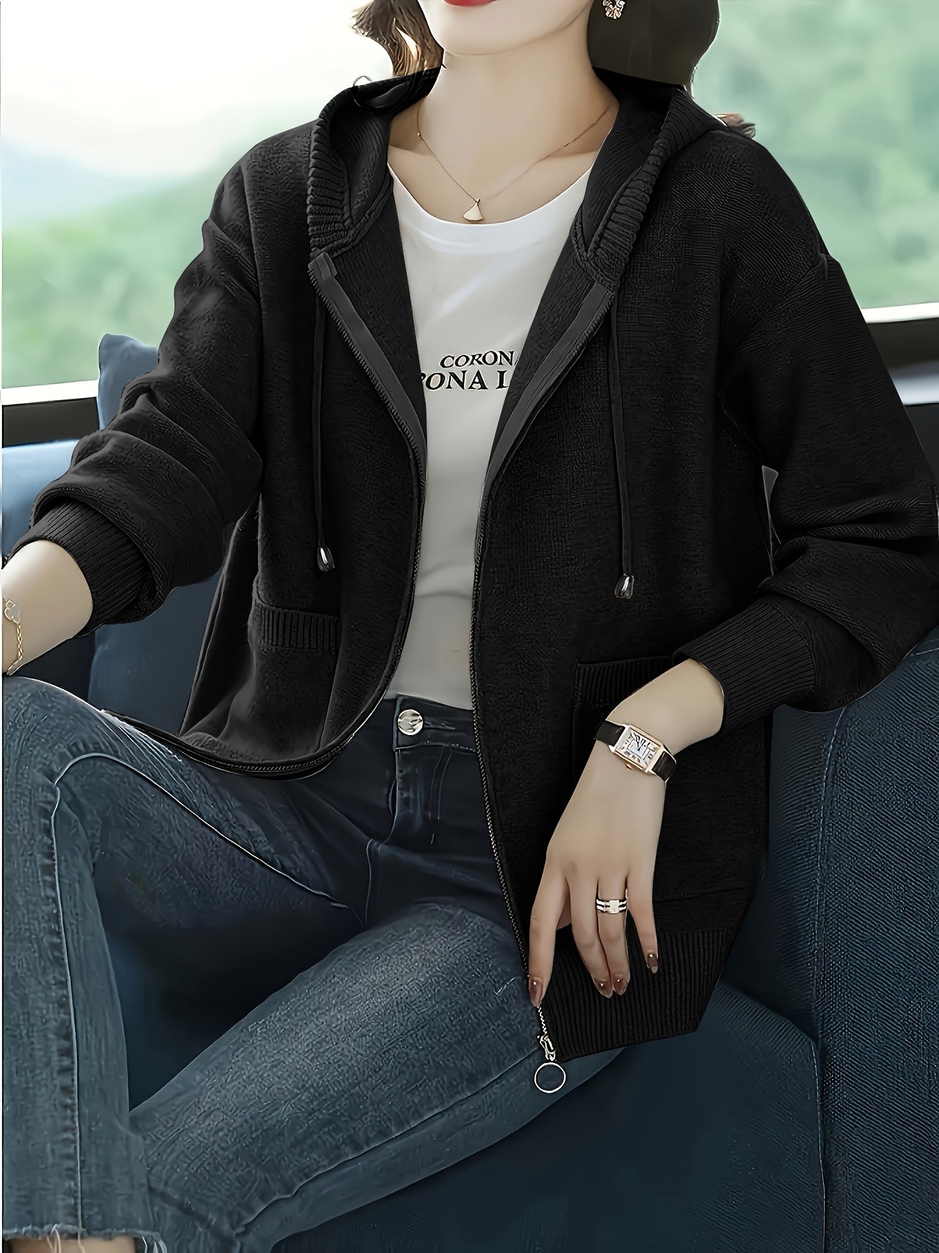 Océane™ | Cárdigan con capucha