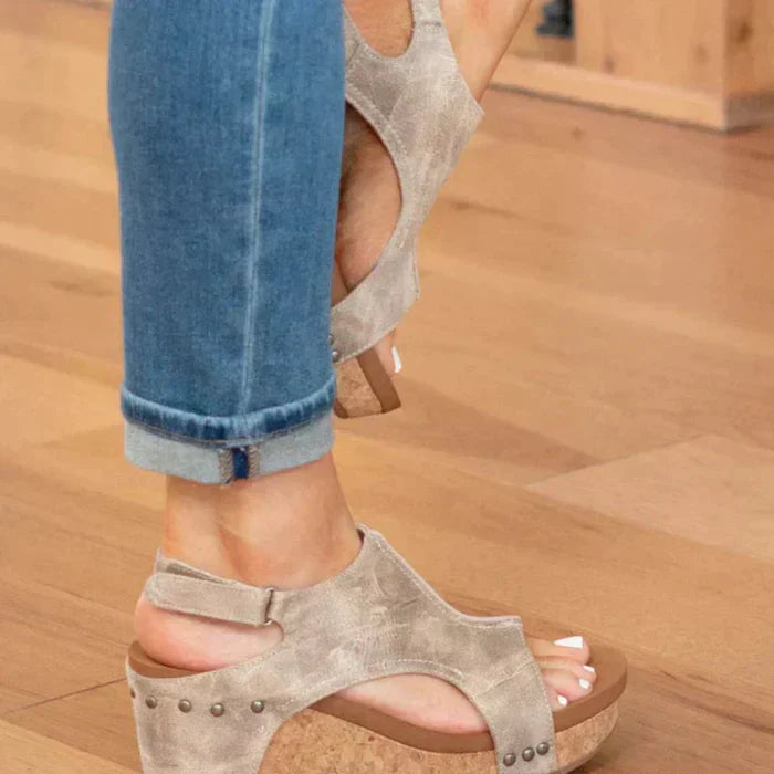 Astrid™ | Sandalias de tacón cuña elegantes y cómodas