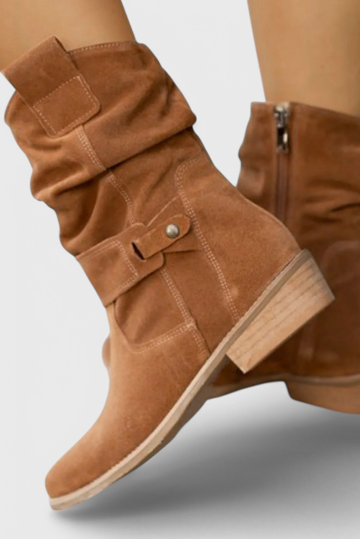 Aria™ | Botines Elegantes de Ante