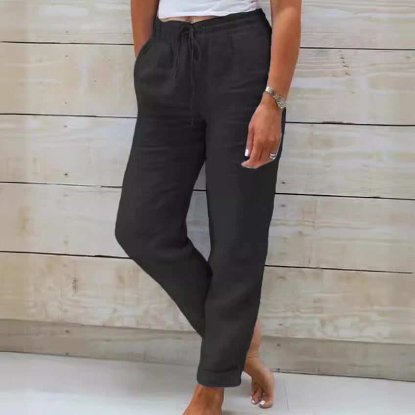 Rhea™ | Pantalones Informales de Algodón y Lino