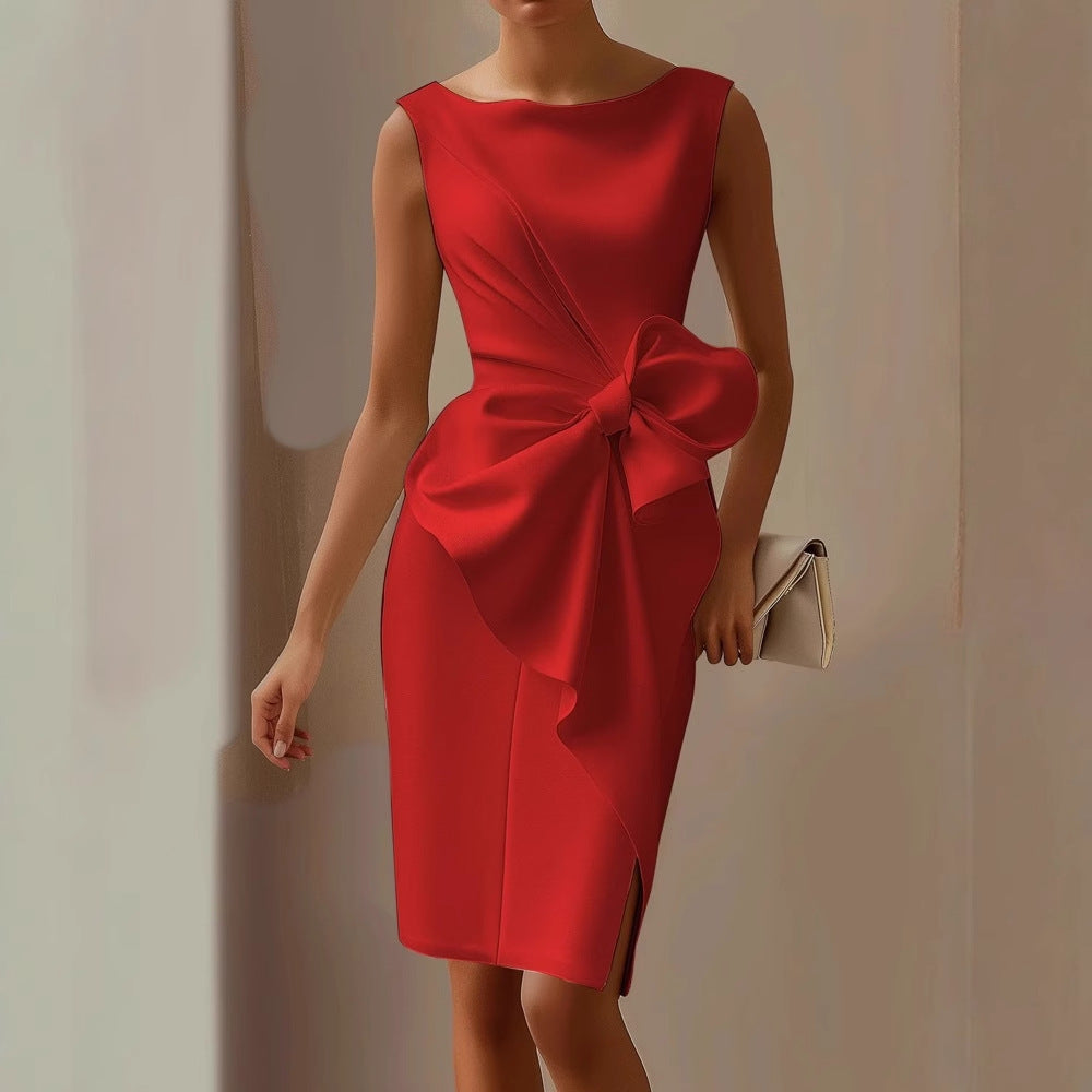 Athena™ | Vestido Elegante con Lazo