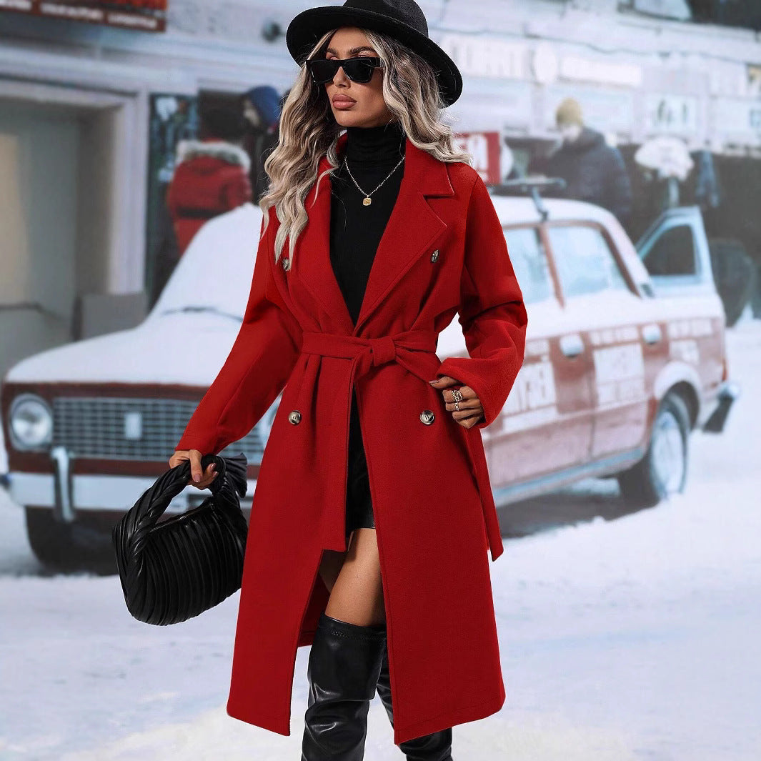 Maribel™ | Abrigo Elegante de Lana con Doble Botonadura