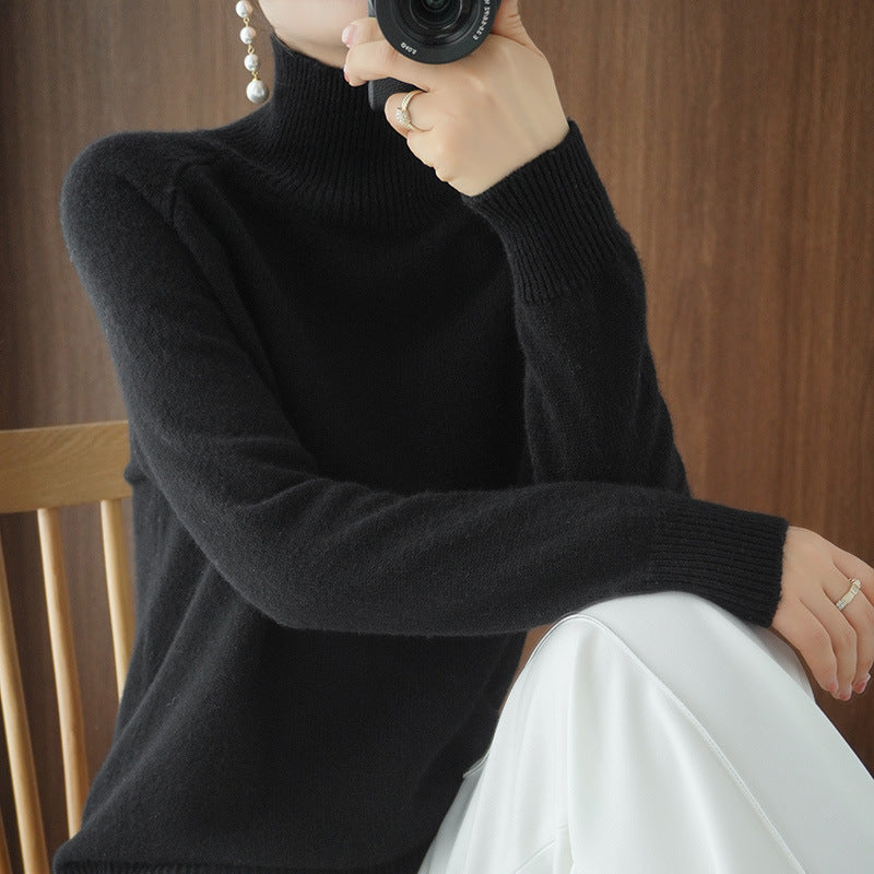 Amara™ | Suéter Amplio de Punto con Cuello Alto