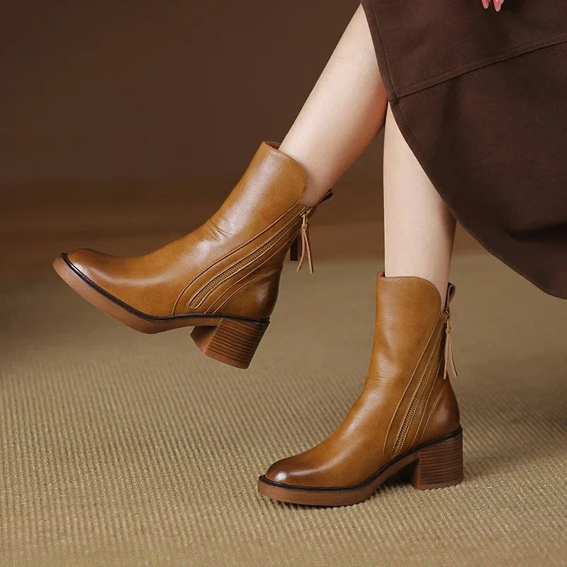 Tresa™ | Botines de Cuero Elegantes