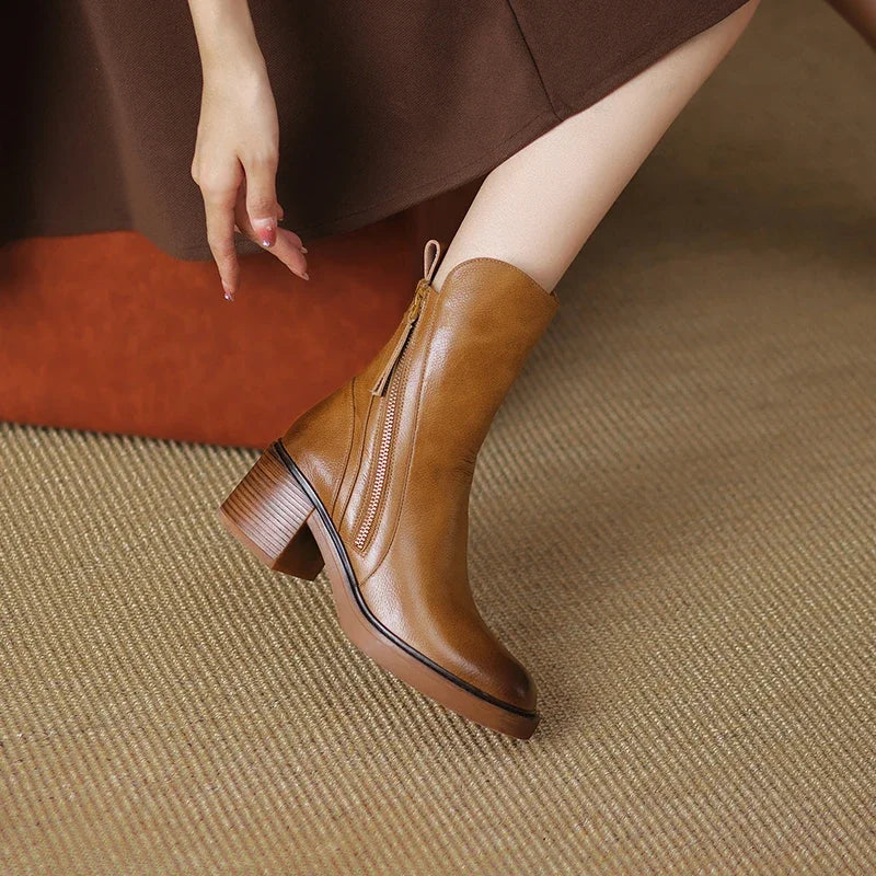 Tresa™ | Botines de Cuero Elegantes