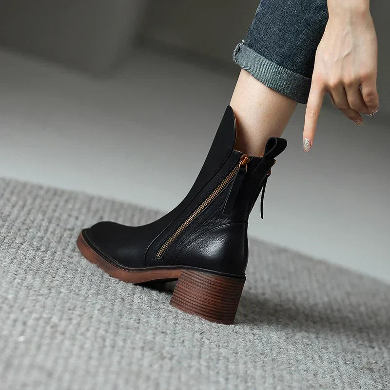 Tresa™ | Botines de Cuero Elegantes