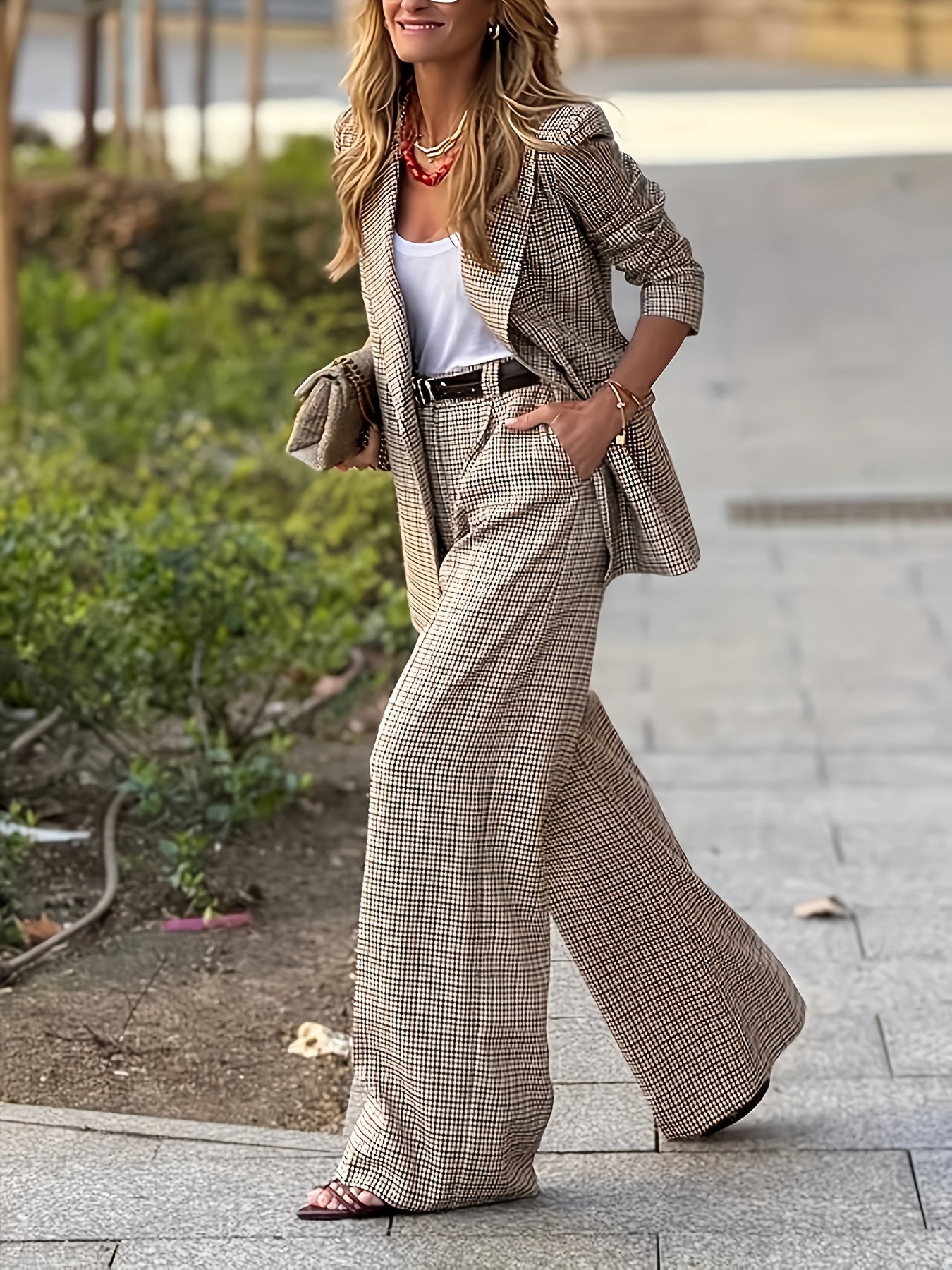 Alexandra™ | Conjunto Chic a Cuadros - Elegancia Informal