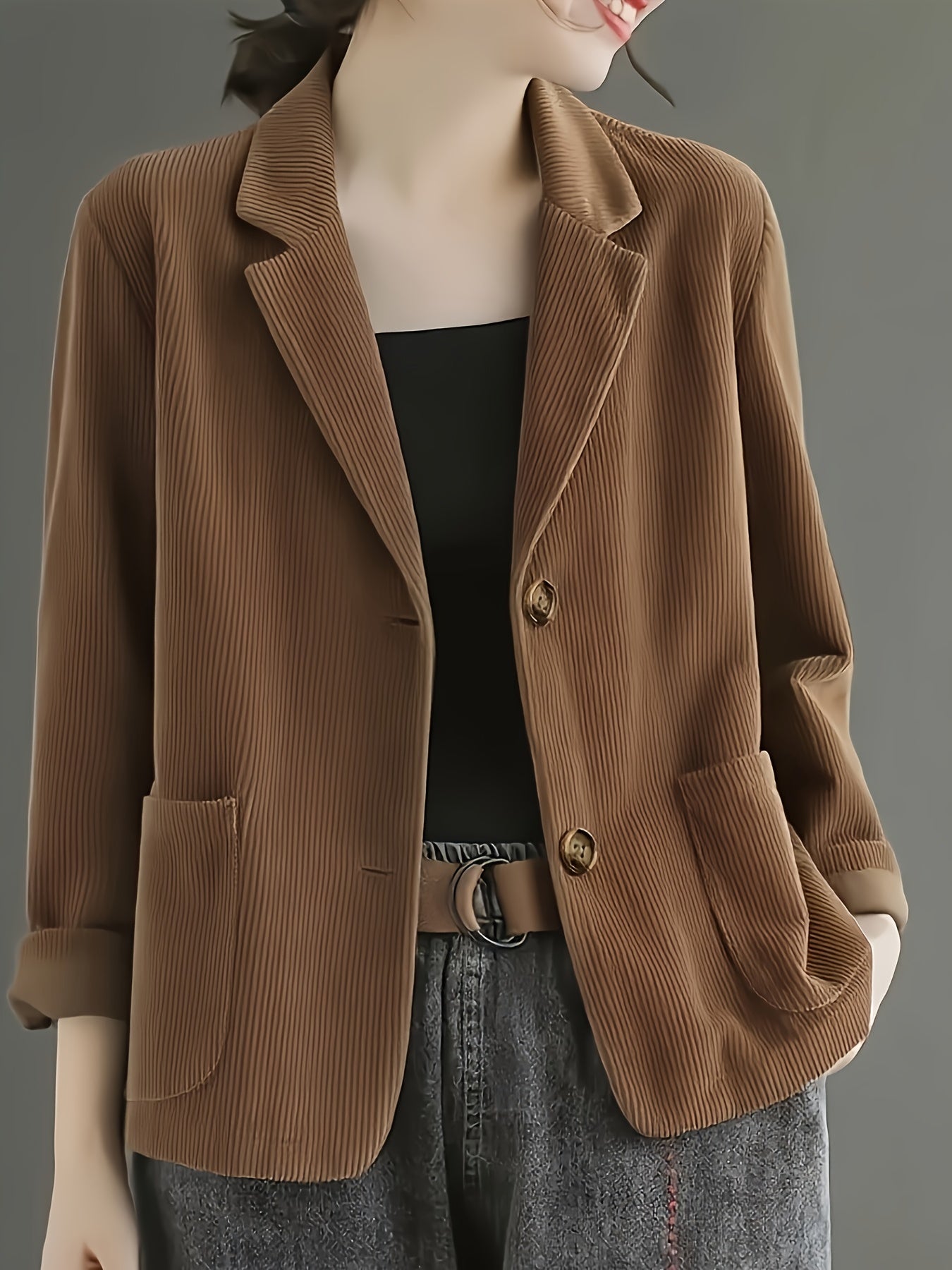 Clarabelle™ | Blazer Elegante de Terciopelo Cotelé