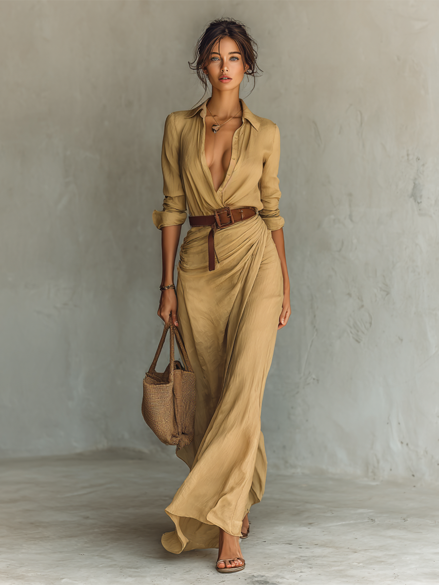Nidalee™ | Vestido Largo Elegante de Algodón