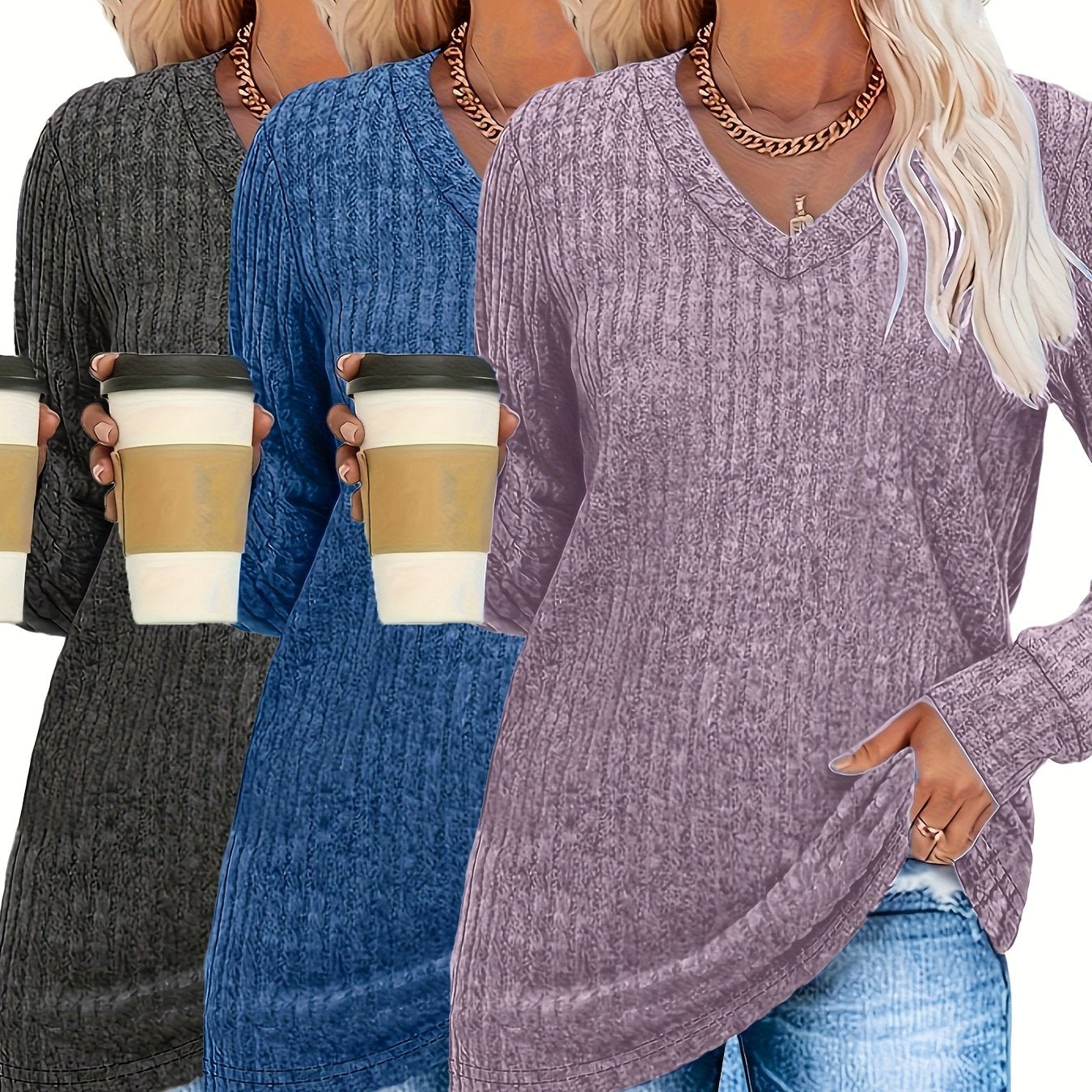Mireille™ | Suéter Casual Elegante (2 + 1 gratis)