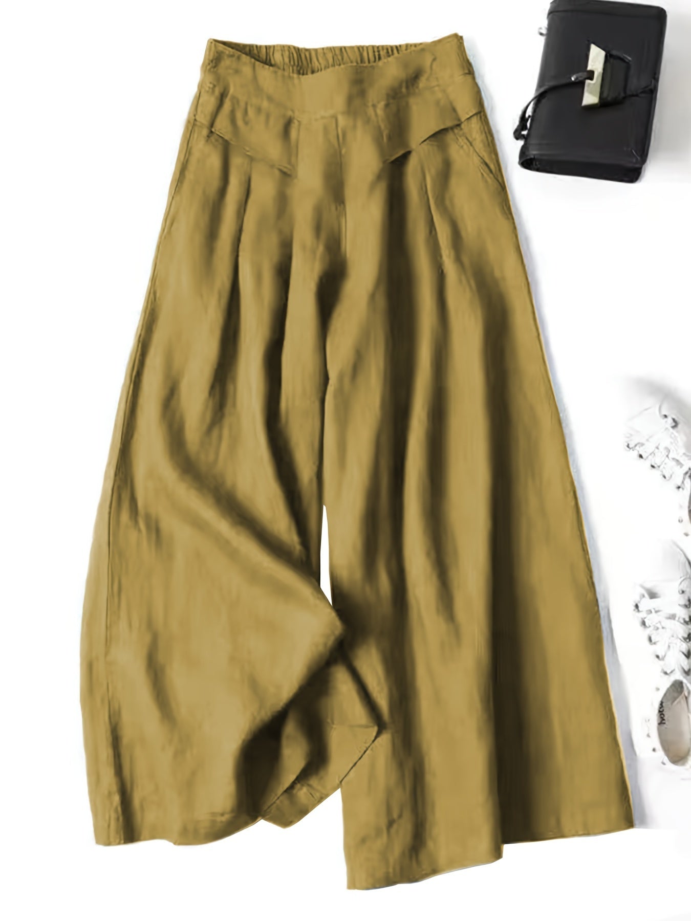 Jani™ | Pantalón Retro Acampanado de Lino