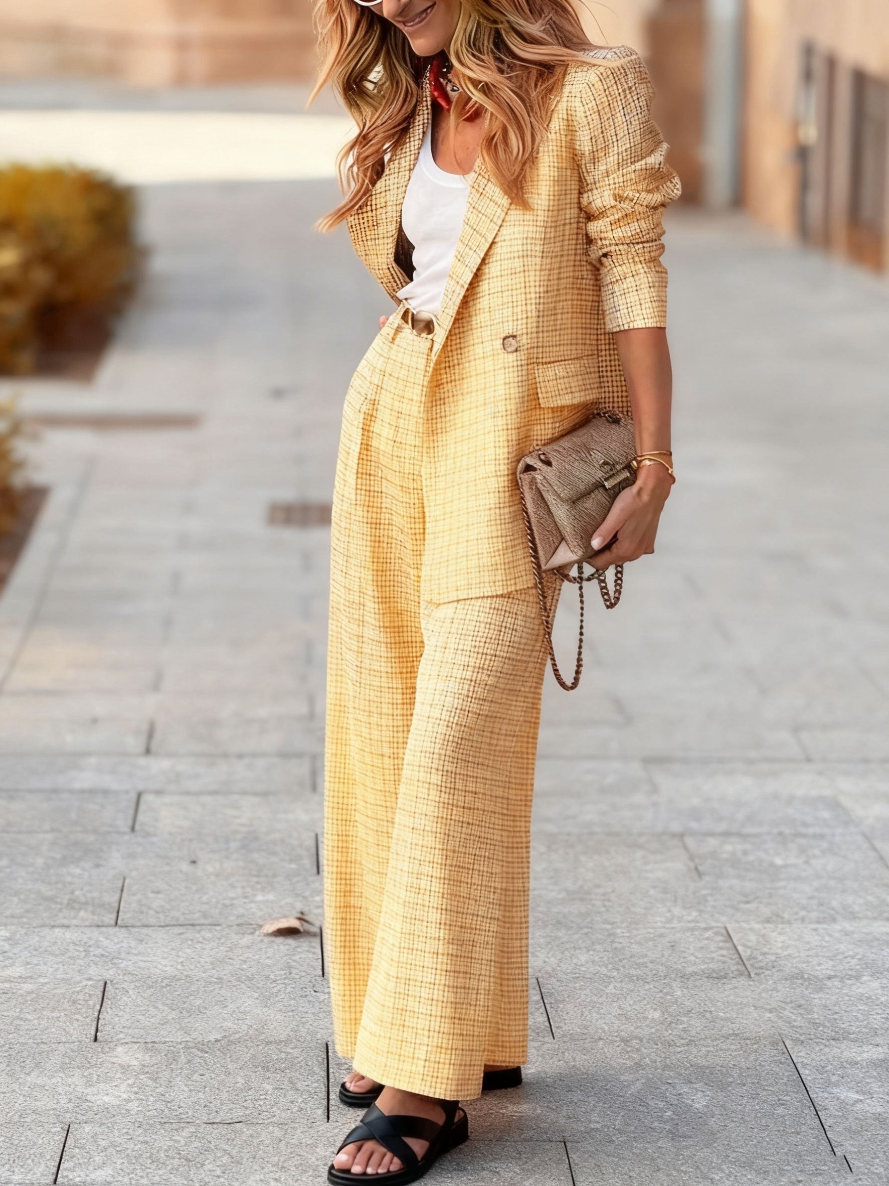 Alexandra™ | Conjunto Chic a Cuadros - Elegancia Informal