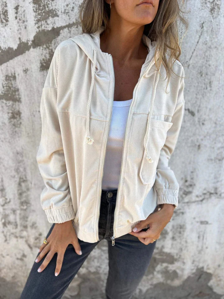 Andria™ | Chaqueta Casual de Terciopelo Acordonado