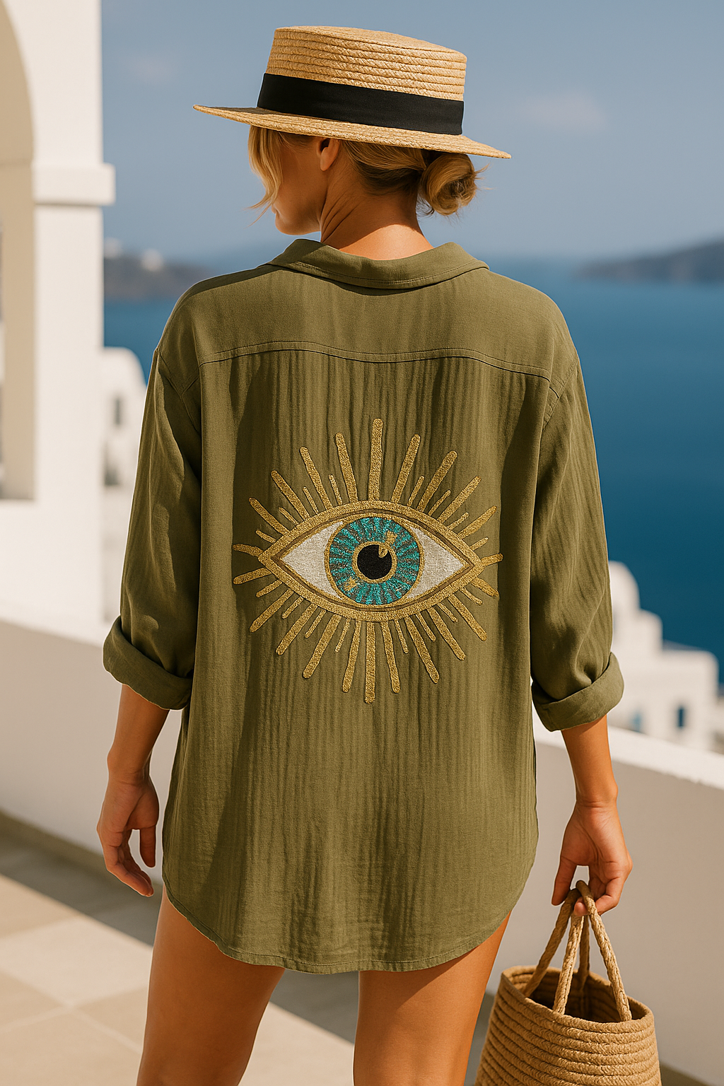 Sora™ | Camiseta Ojo Protector Elegante