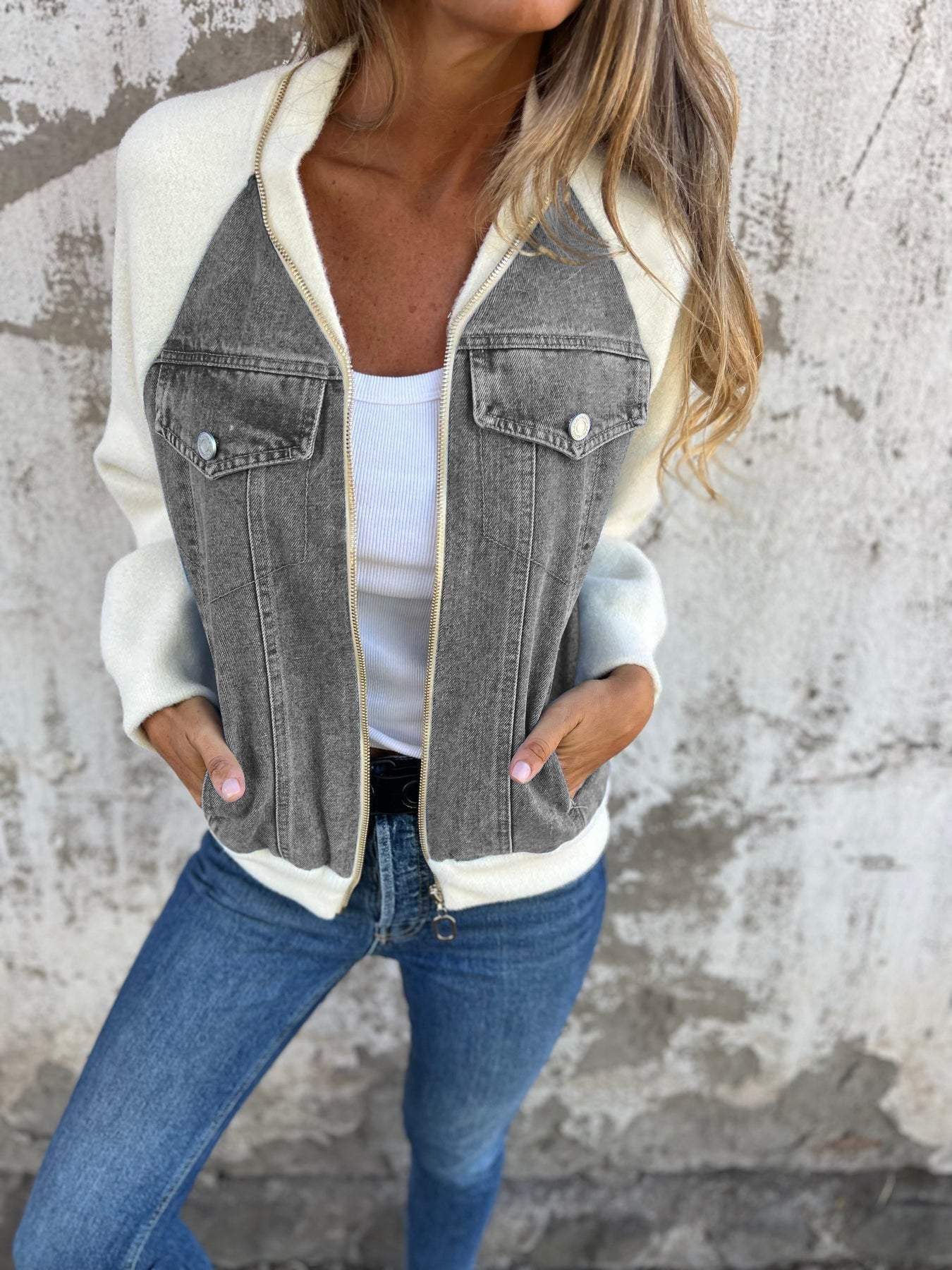 Zoe™ | Chaqueta de Denim Elegante y Confortable