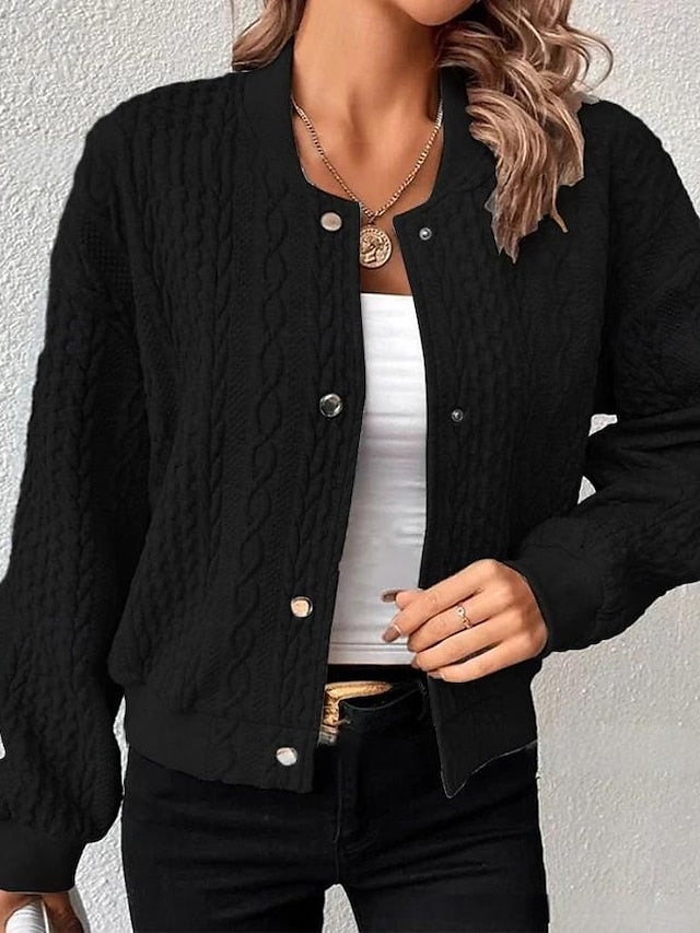 Amara™ | Chaqueta Casual de Poliéster, Confort Elegante