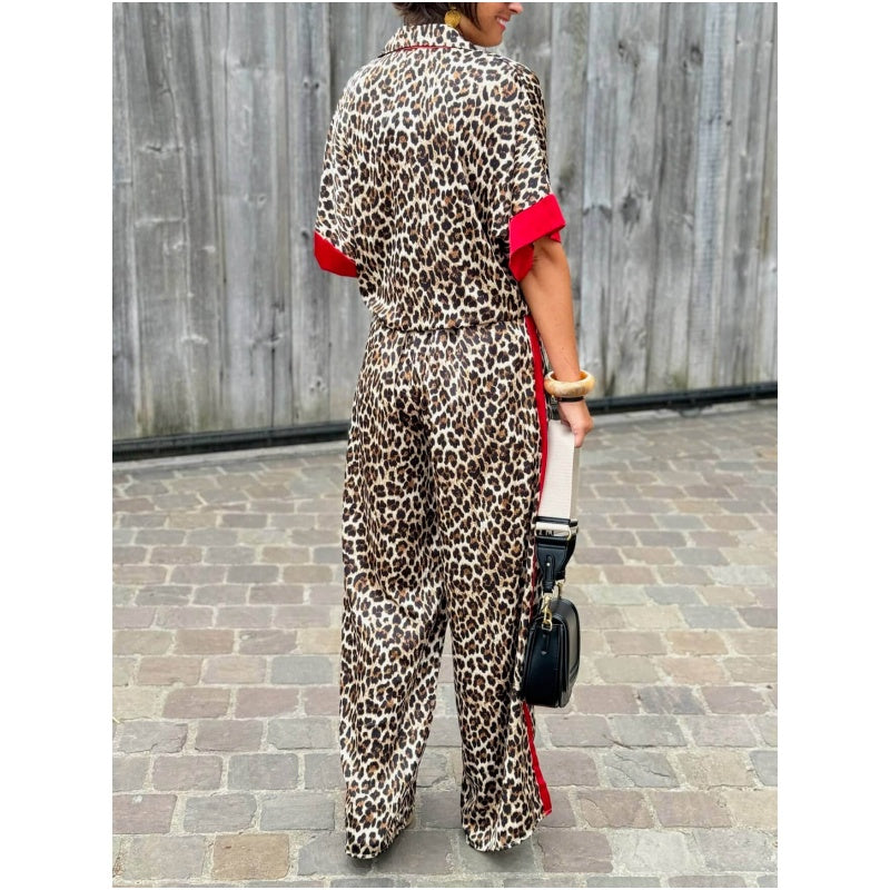Leona™ | Conjunto Elegante Estampado Leopardo