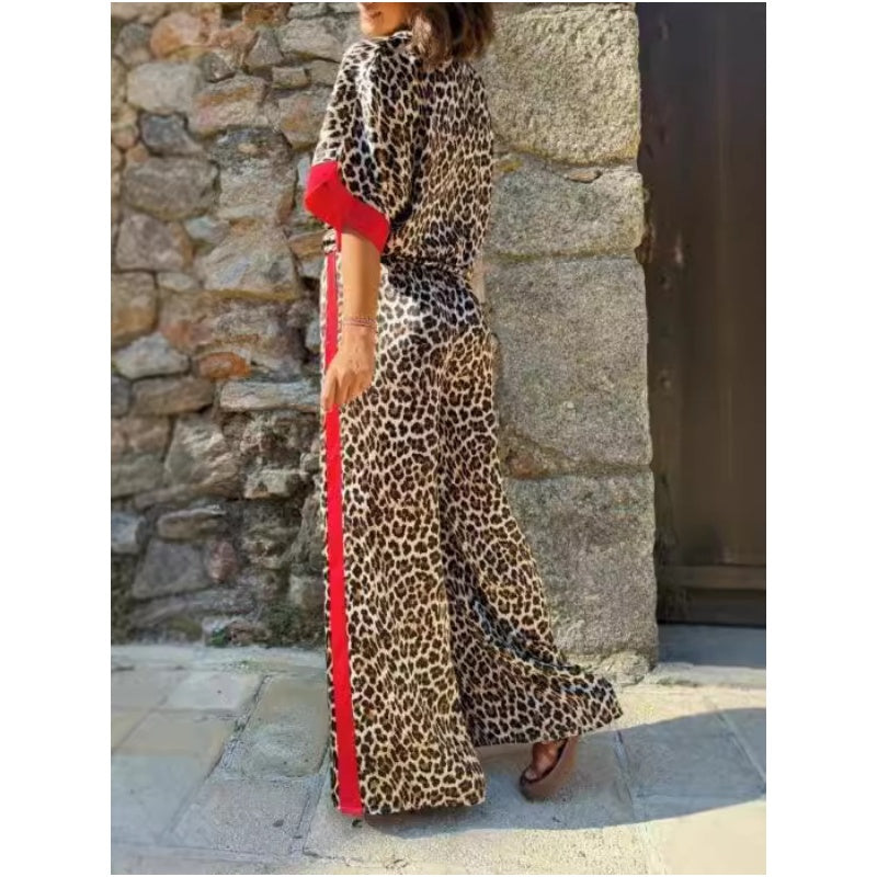Leona™ | Conjunto Elegante Estampado Leopardo