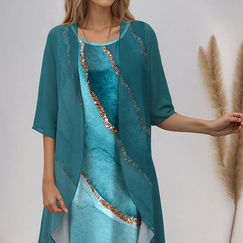 Adeline™ | Conjunto Elegante de Algodón de 2 Piezas