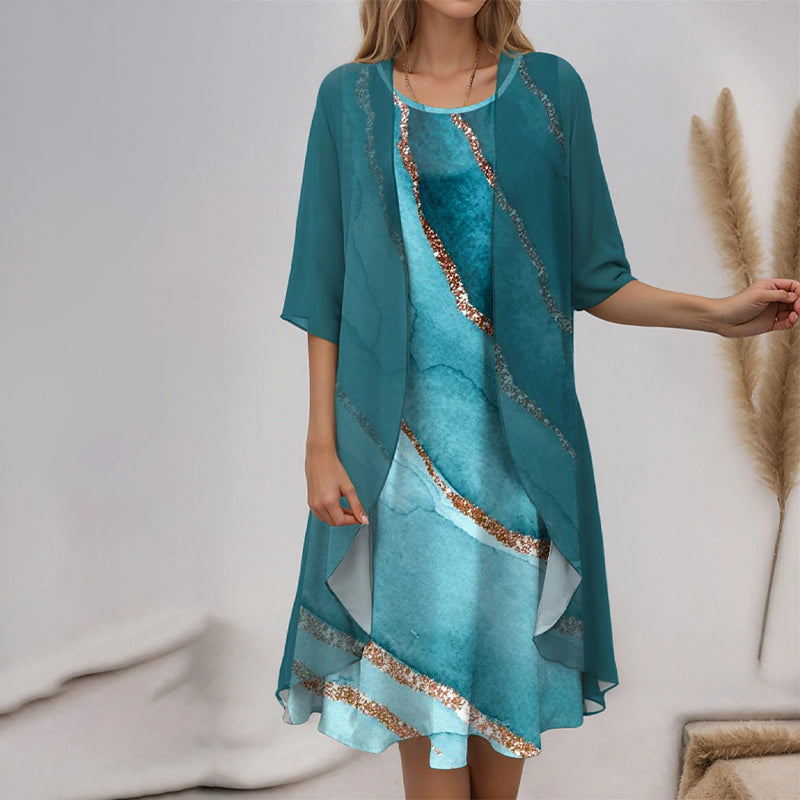 Adeline™ | Conjunto Elegante de Algodón de 2 Piezas