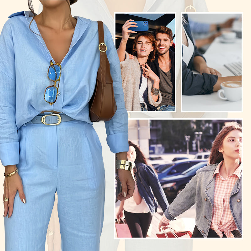 Ariel™ | Camisón Elegante y Pantalón Cómodo