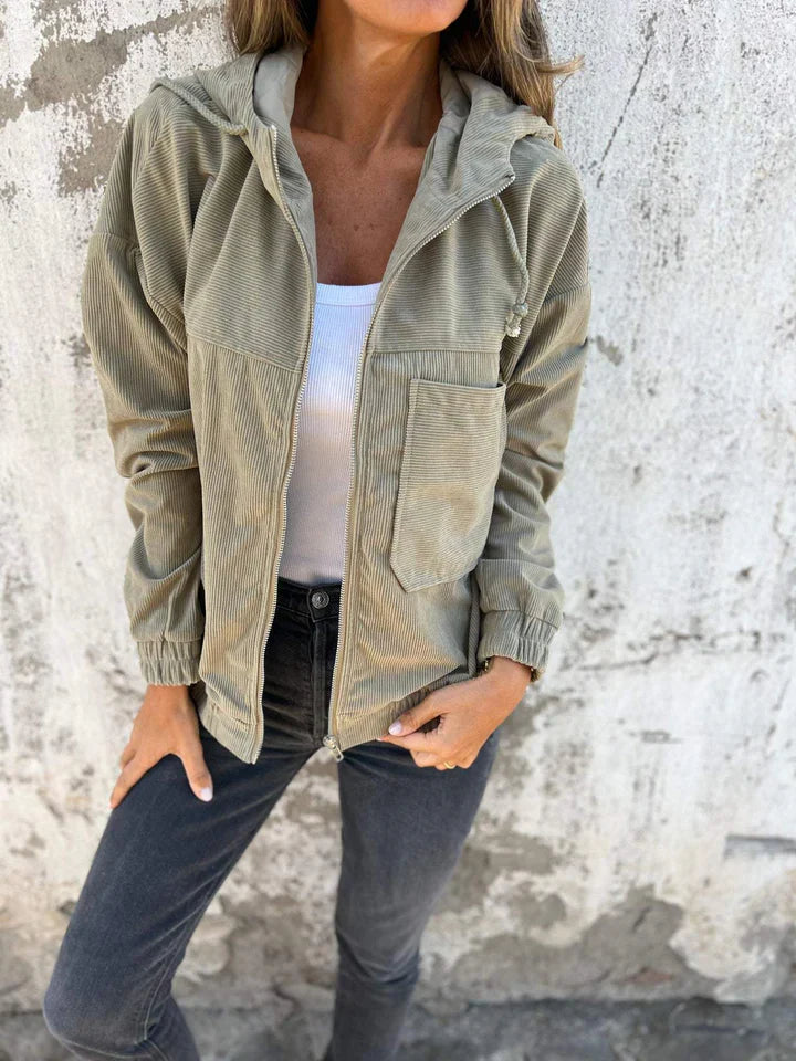 Andria™ | Chaqueta Casual de Terciopelo Acordonado
