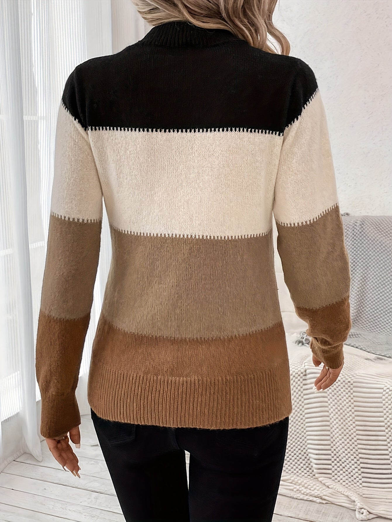 Derla™ | Suéter Elegante con Bloques de Color