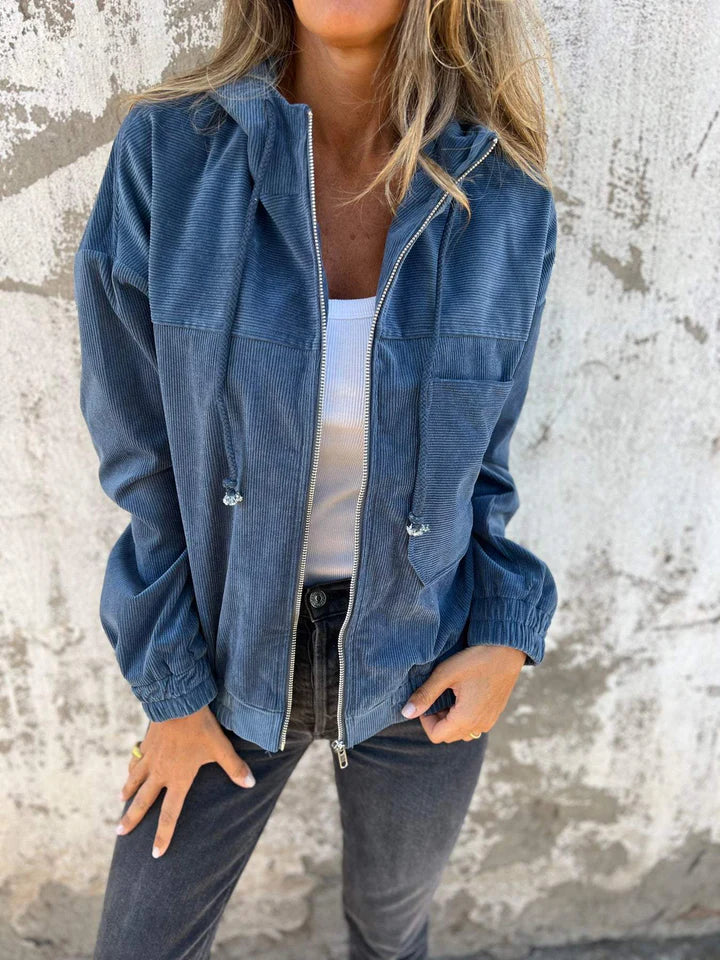 Andria™ | Chaqueta Casual de Terciopelo Acordonado