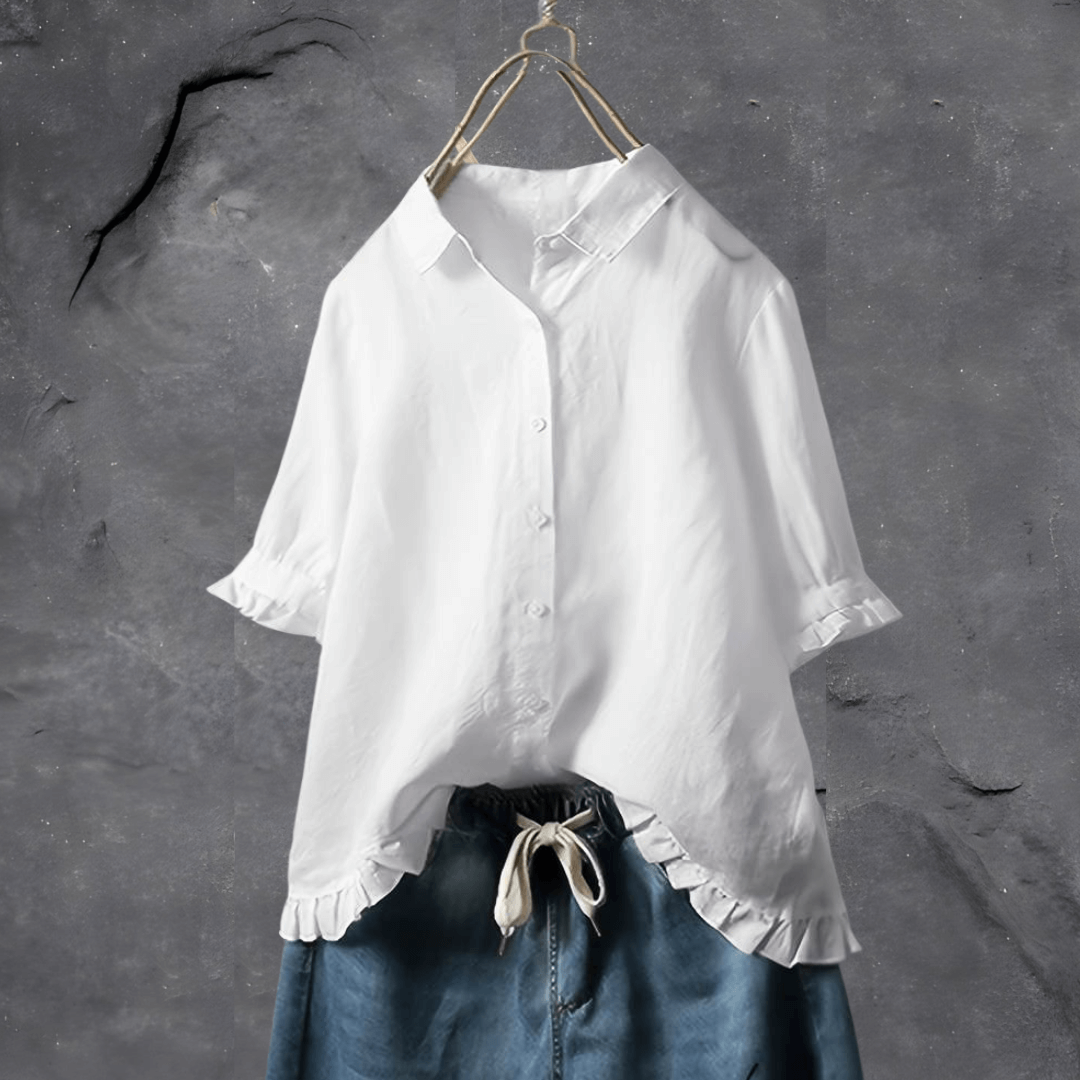Carey™ | Camisa Elegante de Algodón y Lino