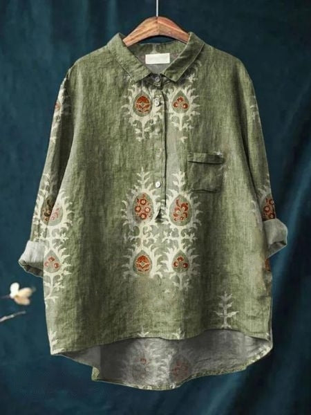 Halima™ | Camisa Floral Elegante