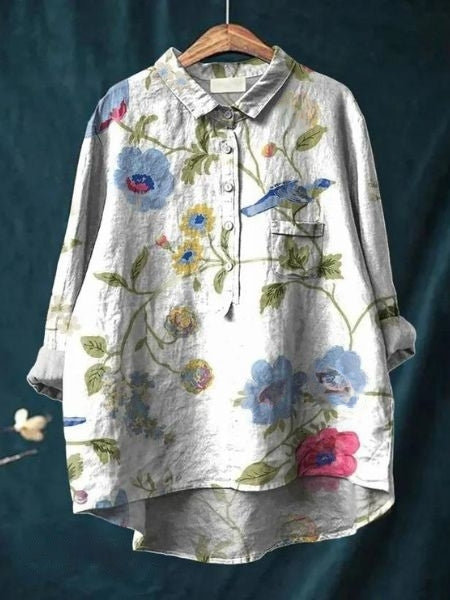 Halima™ | Camisa Floral Elegante