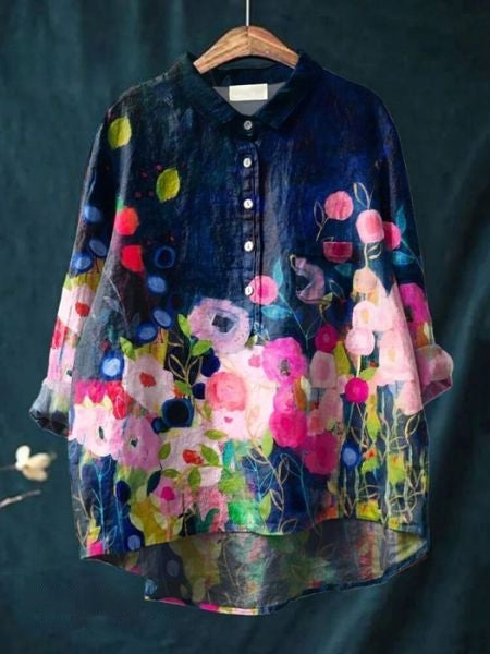 Halima™ | Camisa Floral Elegante