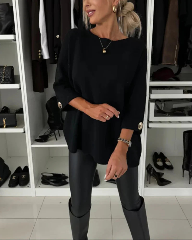 Nessa™ | Suéter Chic con Botones