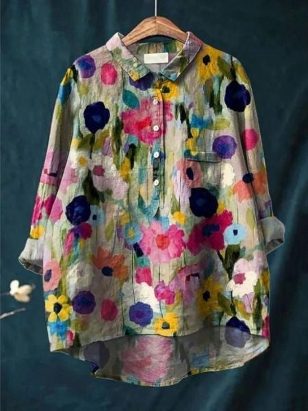 Halima™ | Camisa Floral Elegante