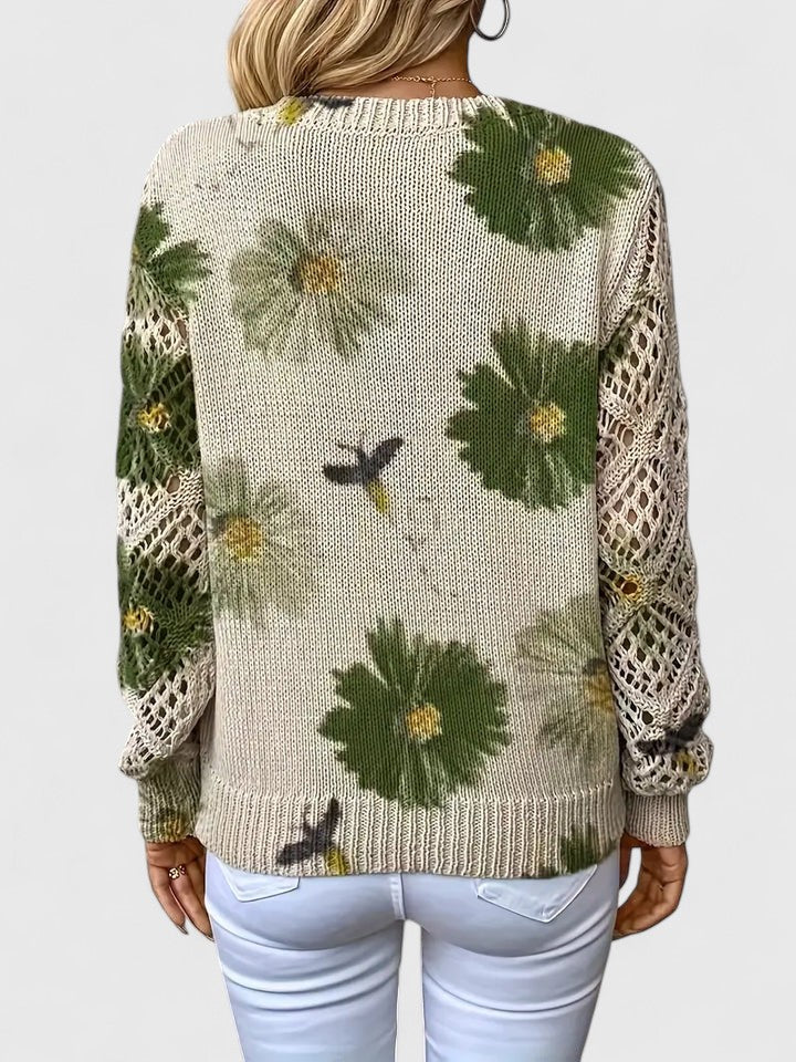 Tristana™ | Suéter Elegante de Algodón Floral