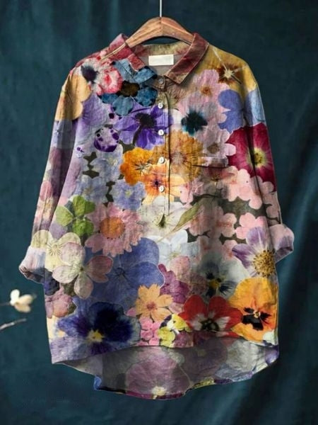 Halima™ | Camisa Floral Elegante