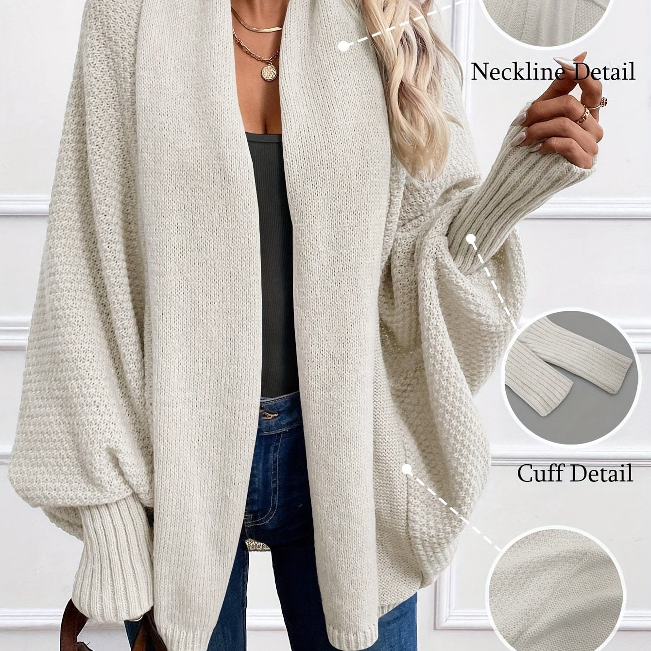 Anisa™ | Cárdigan Elegante con Mangas de Linterna