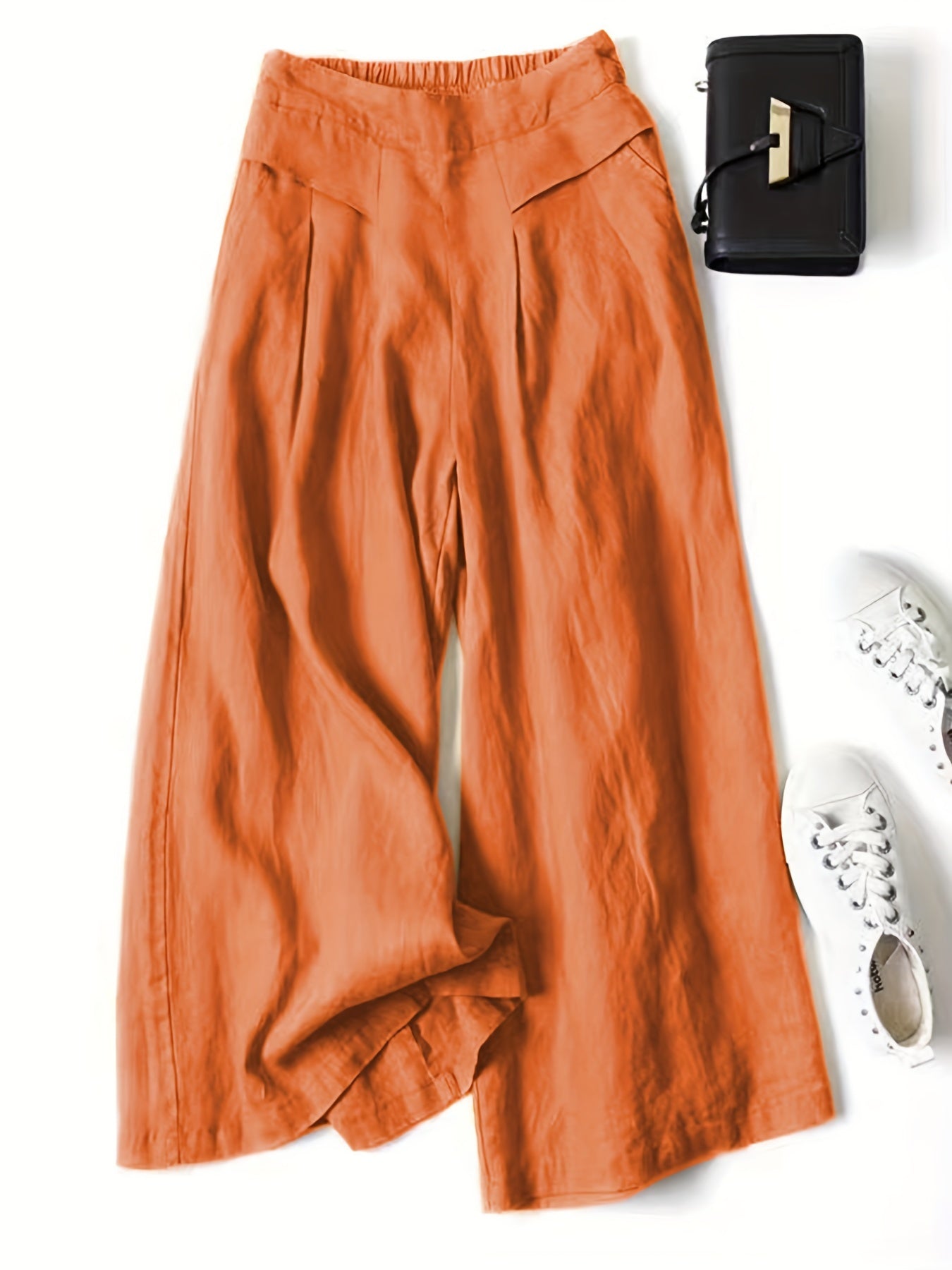 Jani™ | Pantalón Retro Acampanado de Lino
